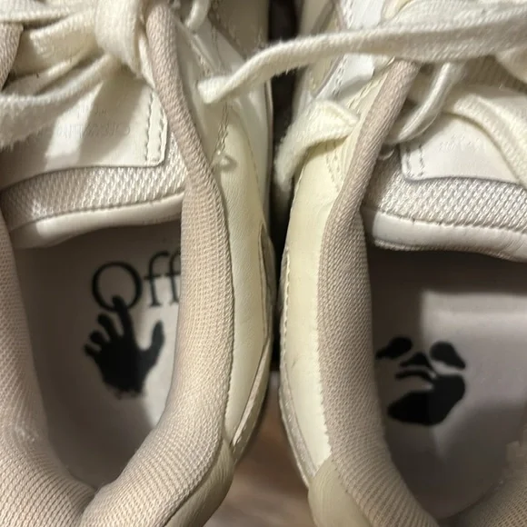 Off-white womens out of office, low trainers, in white/beige size 39 (8.5) - Picture 6 of 9